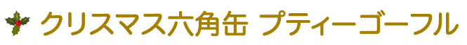 クリスマス 六角缶シリーズ プティーゴーフル クリスマス 六角缶シリーズ プティーゴーフル